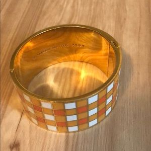 KATE SPADE Orange Gingham Bracelet